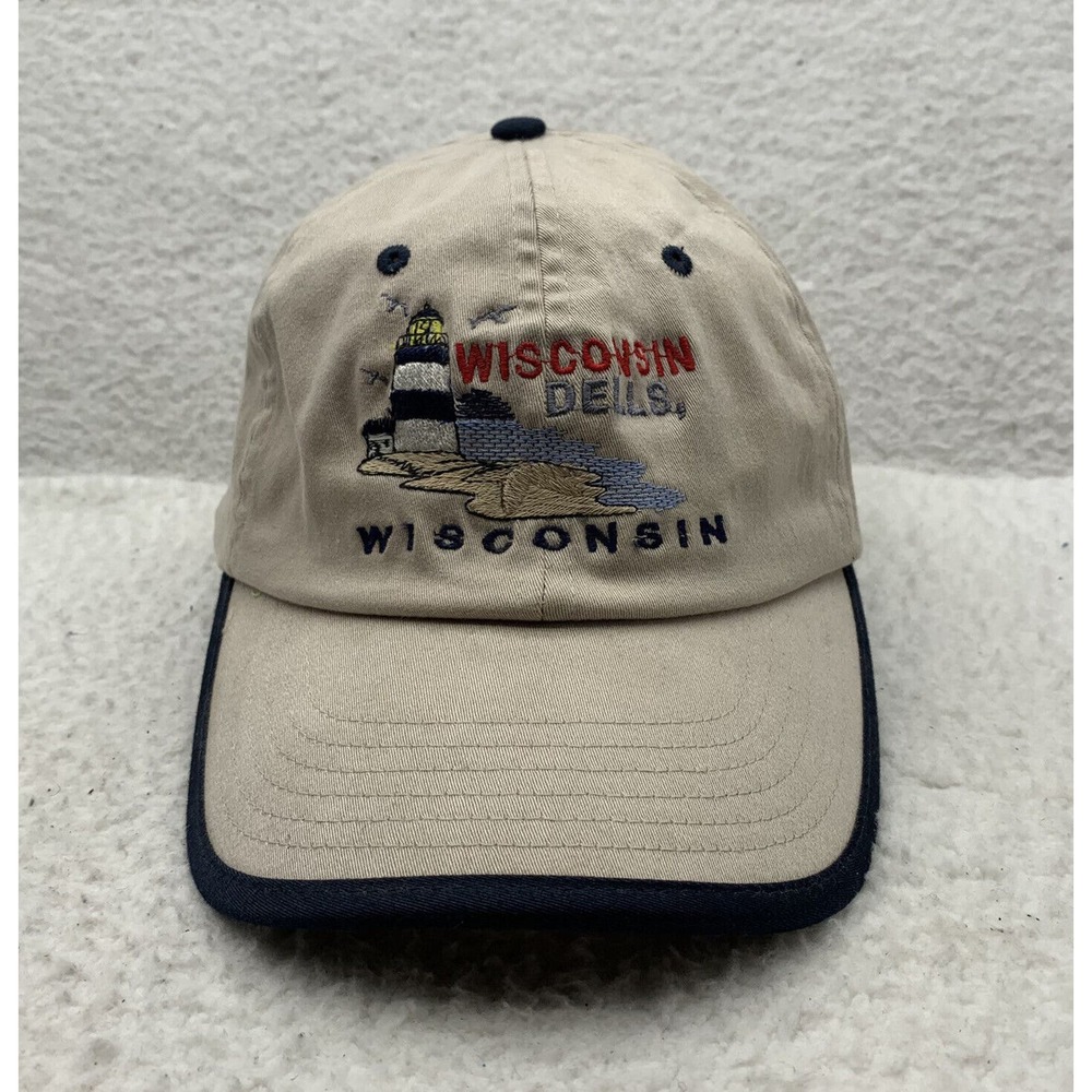 Dells Wisconsin Fitted Hat Unisex Adults S/M Small Medium Lighthouse Great Lakes